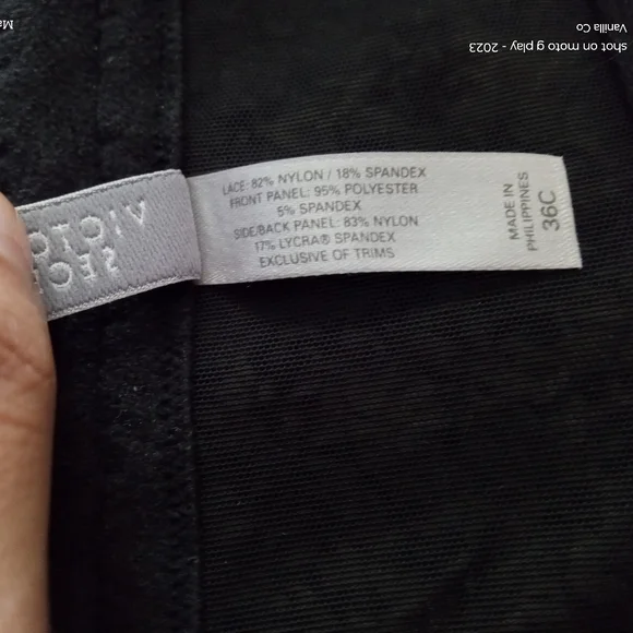 Victoria's Secret Women's Corset Bra Black Pink Size 36C 2008 - Picture 8 of 8